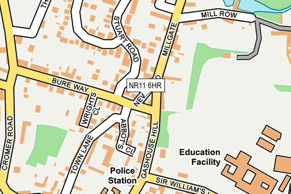 NR11 6HR map - OS OpenMap – Local (Ordnance Survey)