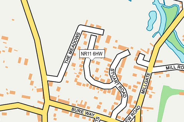 NR11 6HW map - OS OpenMap – Local (Ordnance Survey)