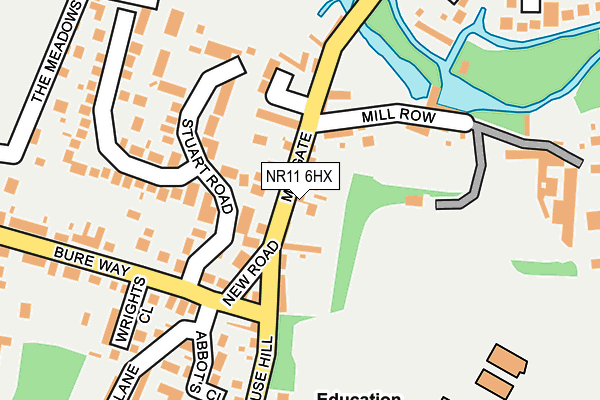 NR11 6HX map - OS OpenMap – Local (Ordnance Survey)