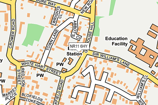 NR11 6HY map - OS OpenMap – Local (Ordnance Survey)