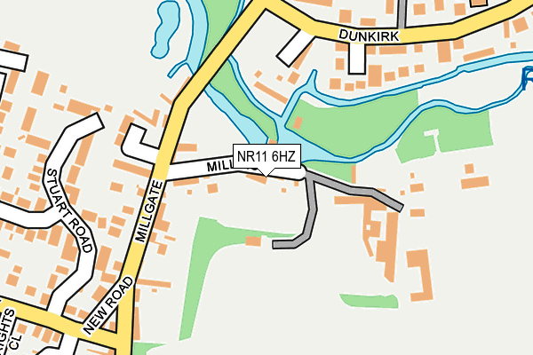 NR11 6HZ map - OS OpenMap – Local (Ordnance Survey)