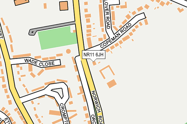 NR11 6JH map - OS OpenMap – Local (Ordnance Survey)