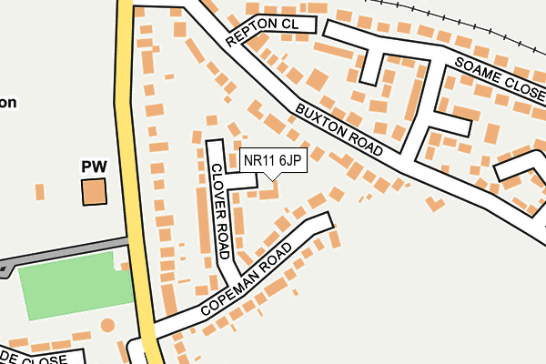 NR11 6JP map - OS OpenMap – Local (Ordnance Survey)