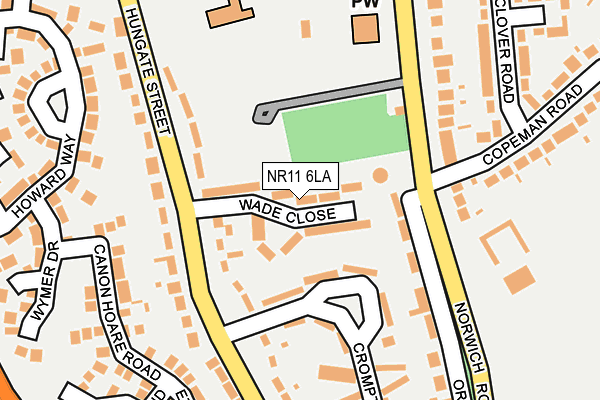 NR11 6LA map - OS OpenMap – Local (Ordnance Survey)