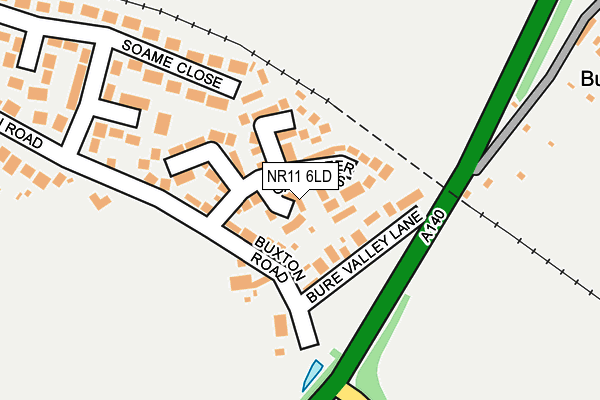 NR11 6LD map - OS OpenMap – Local (Ordnance Survey)