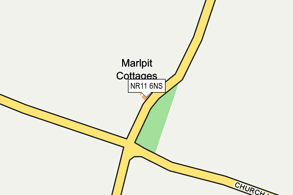 NR11 6NS map - OS OpenMap – Local (Ordnance Survey)