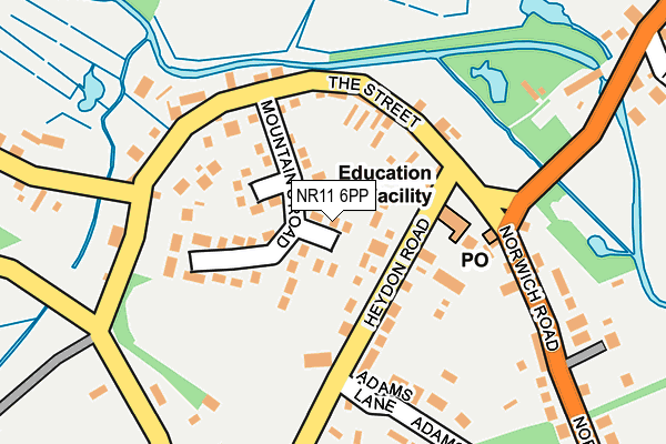 NR11 6PP map - OS OpenMap – Local (Ordnance Survey)