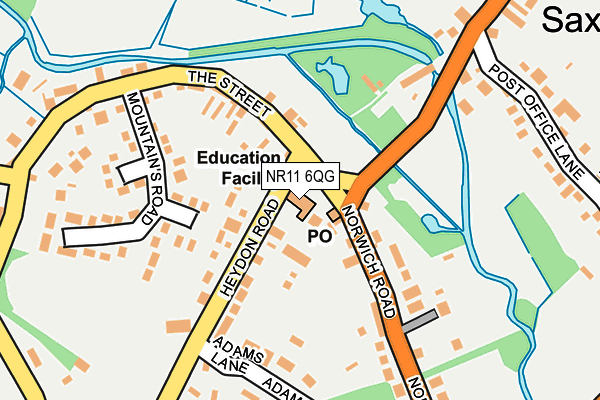 NR11 6QG map - OS OpenMap – Local (Ordnance Survey)