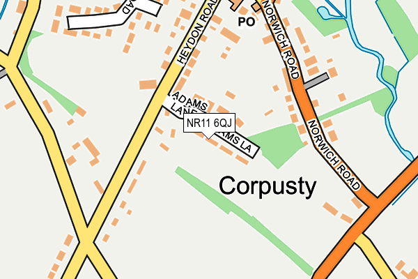 NR11 6QJ map - OS OpenMap – Local (Ordnance Survey)