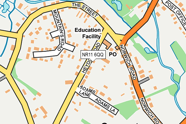 NR11 6QQ map - OS OpenMap – Local (Ordnance Survey)