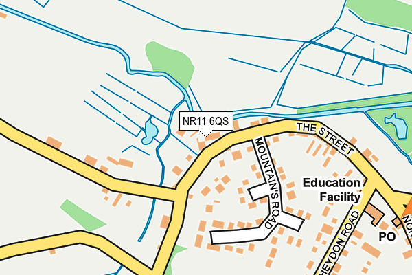 NR11 6QS map - OS OpenMap – Local (Ordnance Survey)