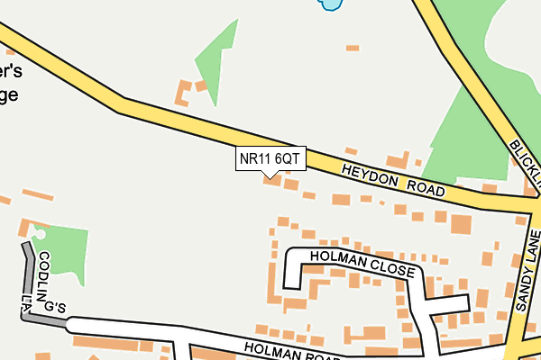 NR11 6QT map - OS OpenMap – Local (Ordnance Survey)