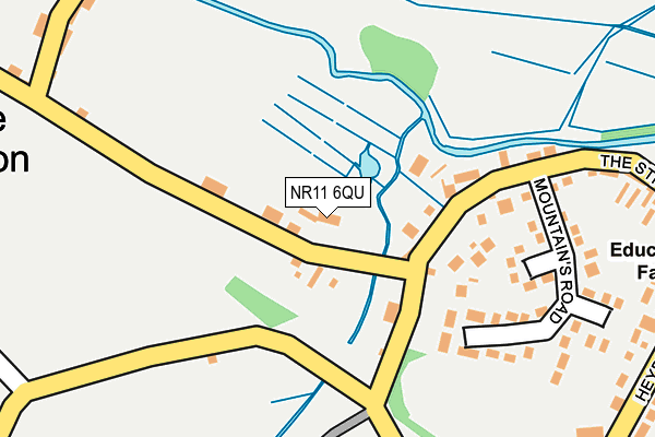 NR11 6QU map - OS OpenMap – Local (Ordnance Survey)