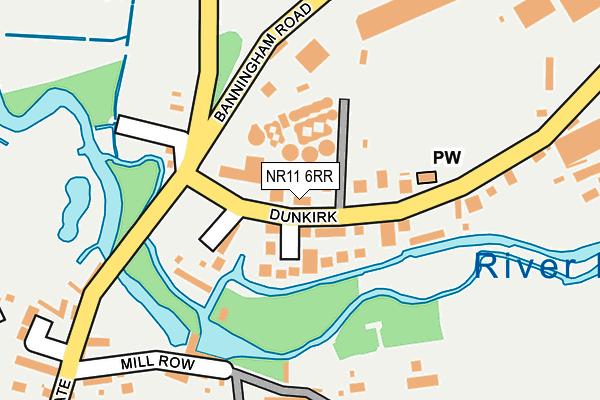 NR11 6RR map - OS OpenMap – Local (Ordnance Survey)