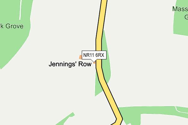 NR11 6RX map - OS OpenMap – Local (Ordnance Survey)