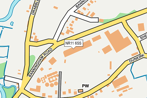 NR11 6SS map - OS OpenMap – Local (Ordnance Survey)