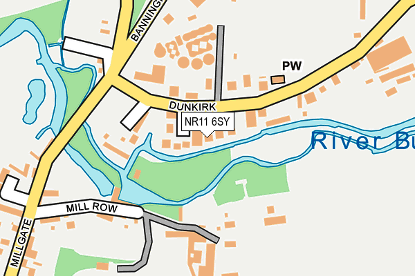 NR11 6SY map - OS OpenMap – Local (Ordnance Survey)