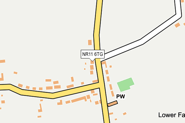 NR11 6TG map - OS OpenMap – Local (Ordnance Survey)