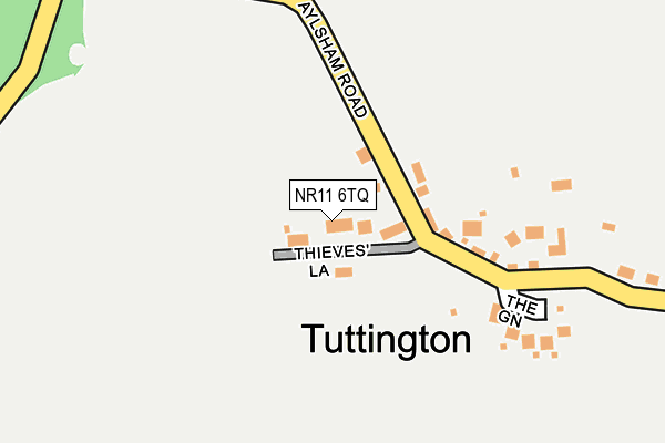 NR11 6TQ map - OS OpenMap – Local (Ordnance Survey)