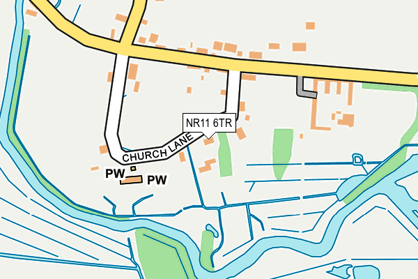 NR11 6TR map - OS OpenMap – Local (Ordnance Survey)