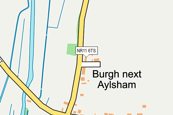 NR11 6TS map - OS OpenMap – Local (Ordnance Survey)