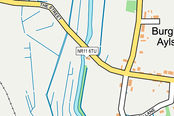 NR11 6TU map - OS OpenMap – Local (Ordnance Survey)