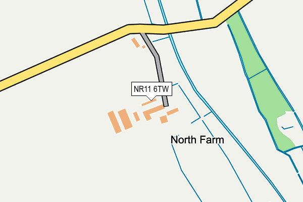 NR11 6TW map - OS OpenMap – Local (Ordnance Survey)