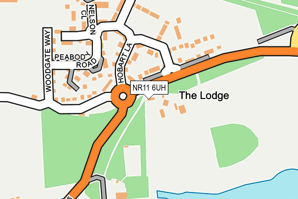 NR11 6UH map - OS OpenMap – Local (Ordnance Survey)