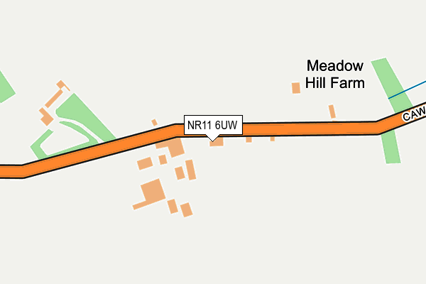 NR11 6UW map - OS OpenMap – Local (Ordnance Survey)