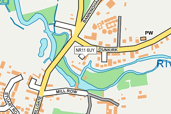 NR11 6UY map - OS OpenMap – Local (Ordnance Survey)