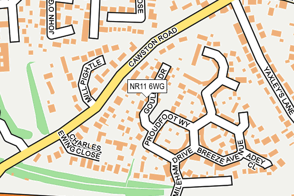 NR11 6WG map - OS OpenMap – Local (Ordnance Survey)
