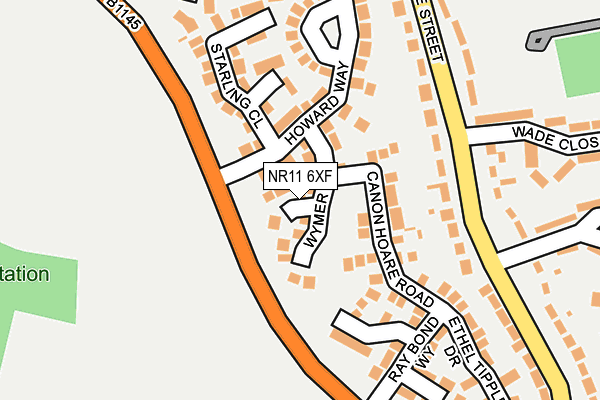 NR11 6XF map - OS OpenMap – Local (Ordnance Survey)