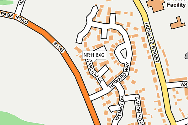 NR11 6XG map - OS OpenMap – Local (Ordnance Survey)