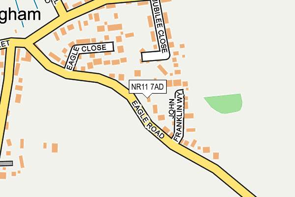 NR11 7AD map - OS OpenMap – Local (Ordnance Survey)