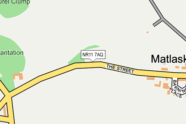 NR11 7AQ map - OS OpenMap – Local (Ordnance Survey)