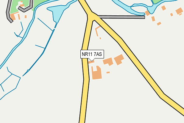 NR11 7AS map - OS OpenMap – Local (Ordnance Survey)