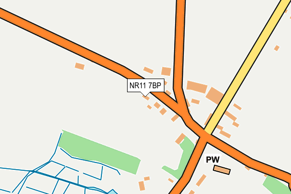 NR11 7BP map - OS OpenMap – Local (Ordnance Survey)