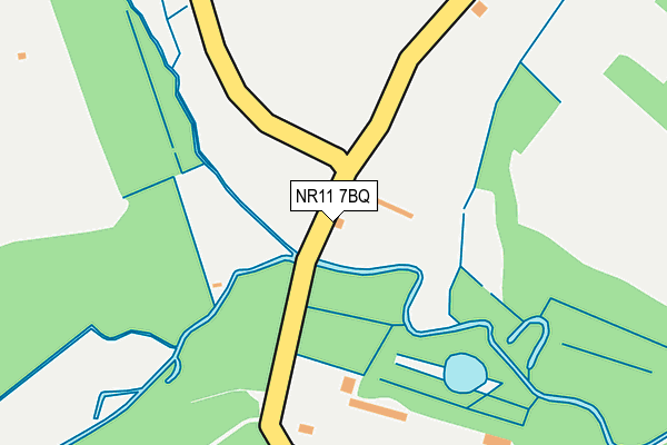 NR11 7BQ map - OS OpenMap – Local (Ordnance Survey)