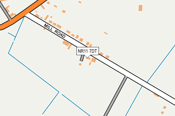 NR11 7DT map - OS OpenMap – Local (Ordnance Survey)