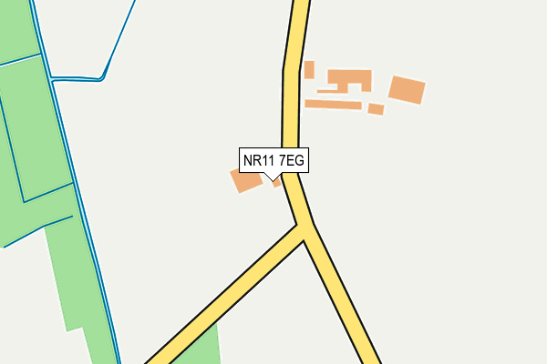 NR11 7EG map - OS OpenMap – Local (Ordnance Survey)