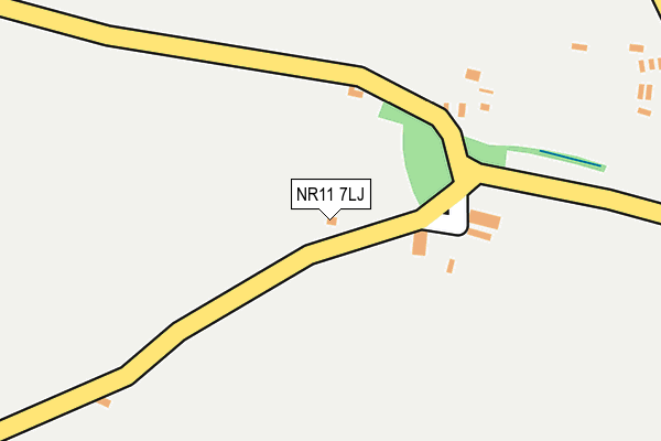 NR11 7LJ map - OS OpenMap – Local (Ordnance Survey)