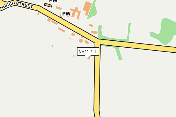NR11 7LL map - OS OpenMap – Local (Ordnance Survey)