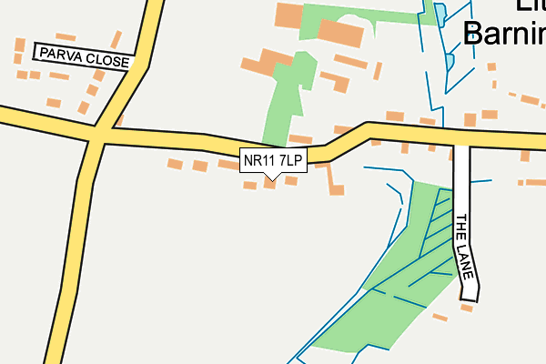 NR11 7LP map - OS OpenMap – Local (Ordnance Survey)
