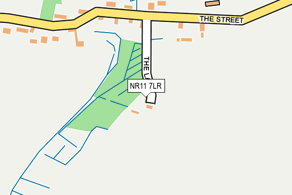 NR11 7LR map - OS OpenMap – Local (Ordnance Survey)