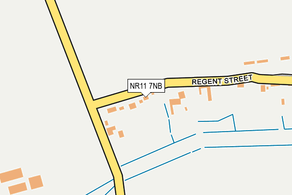 NR11 7NB map - OS OpenMap – Local (Ordnance Survey)