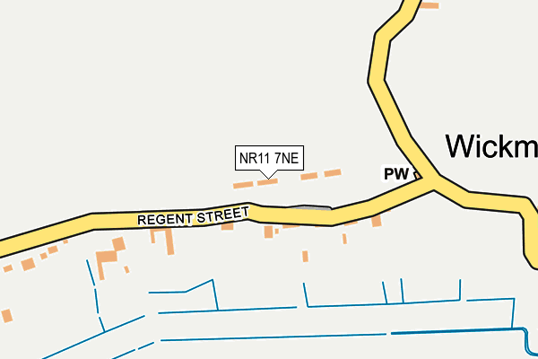 NR11 7NE map - OS OpenMap – Local (Ordnance Survey)