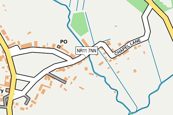 NR11 7NN map - OS OpenMap – Local (Ordnance Survey)