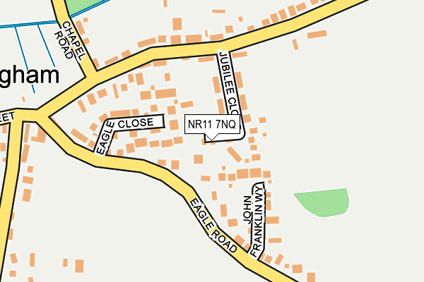 NR11 7NQ map - OS OpenMap – Local (Ordnance Survey)