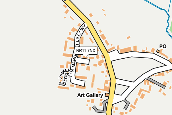 NR11 7NX map - OS OpenMap – Local (Ordnance Survey)