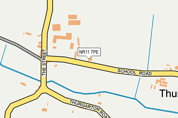 NR11 7PE map - OS OpenMap – Local (Ordnance Survey)